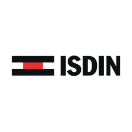 Logotipo de la marca internacional Isdin