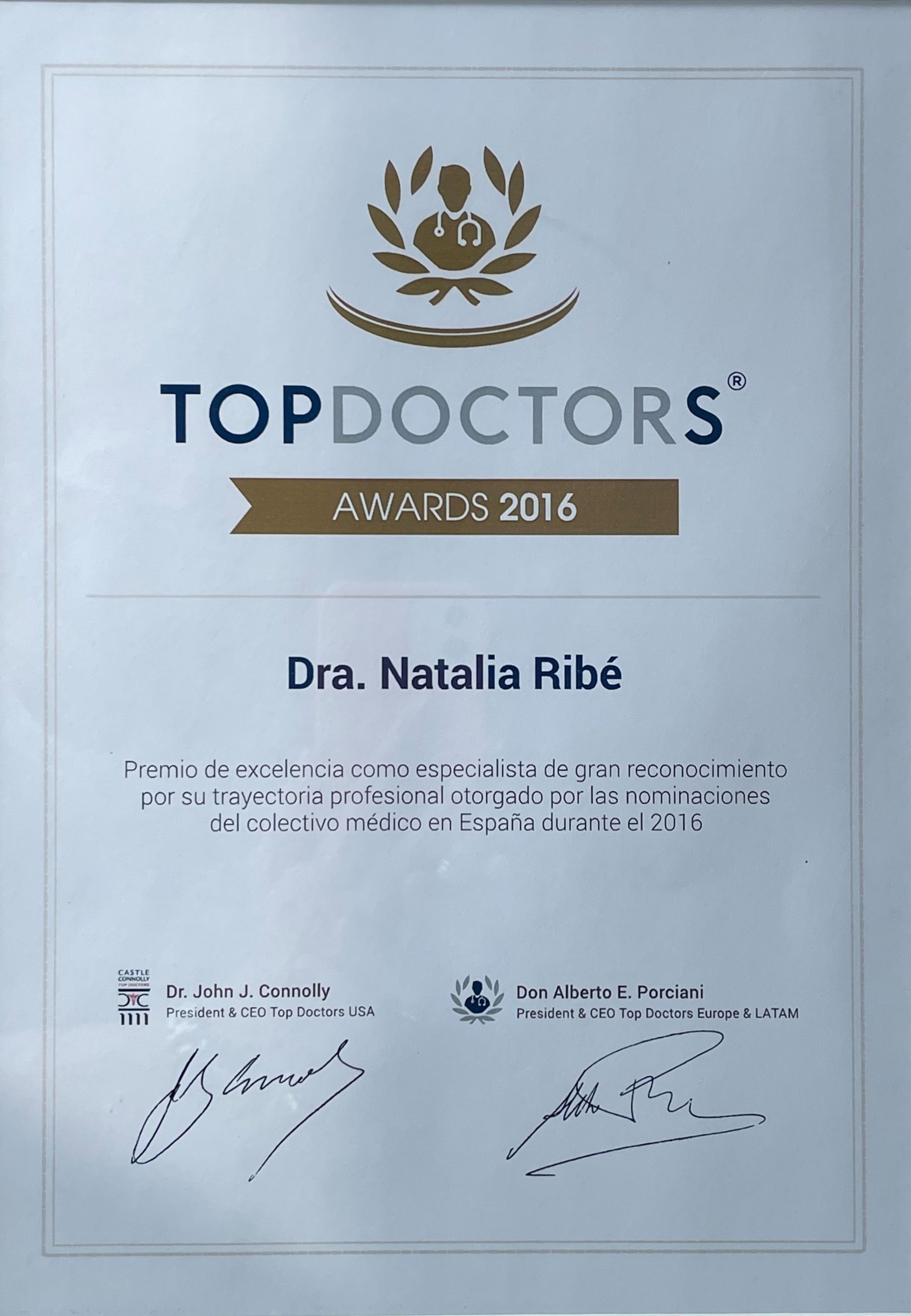 Top Doctors Awards